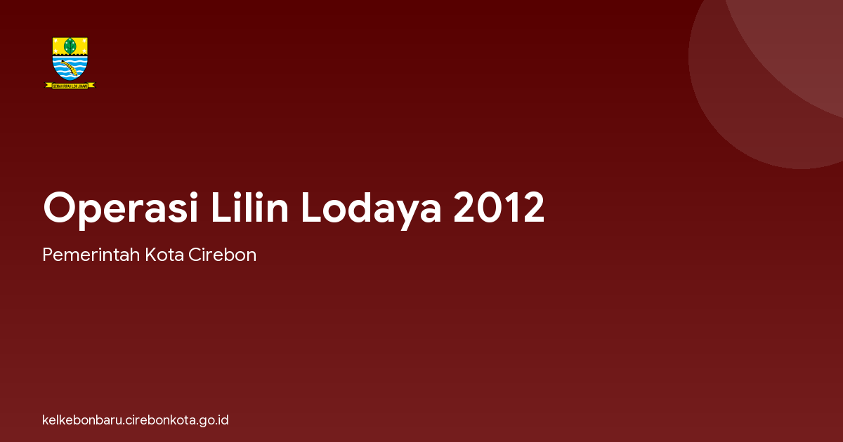 Operasi Lilin Lodaya 2012